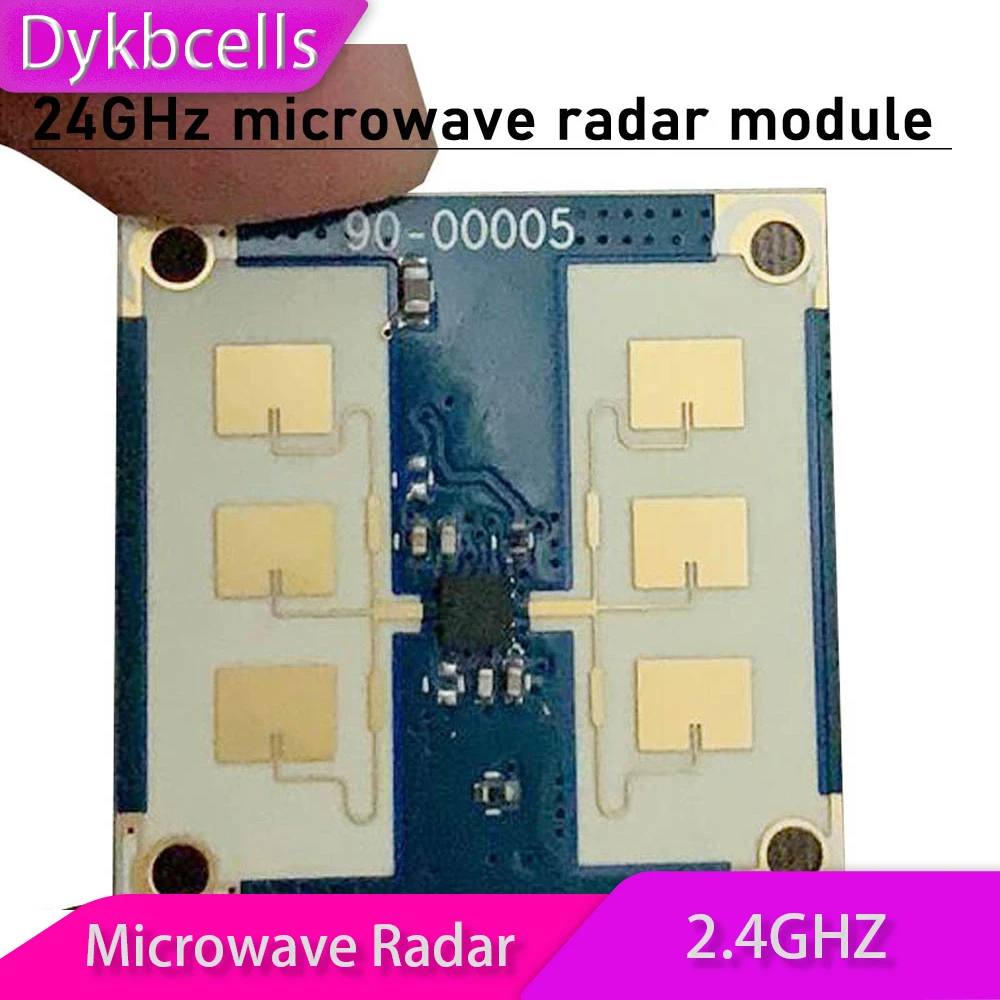 

Dykbcells 24GHz microwave Radar speed / Induction module Radar Antenna FMCW Ranging Module Doppler measurement fog area DM-19