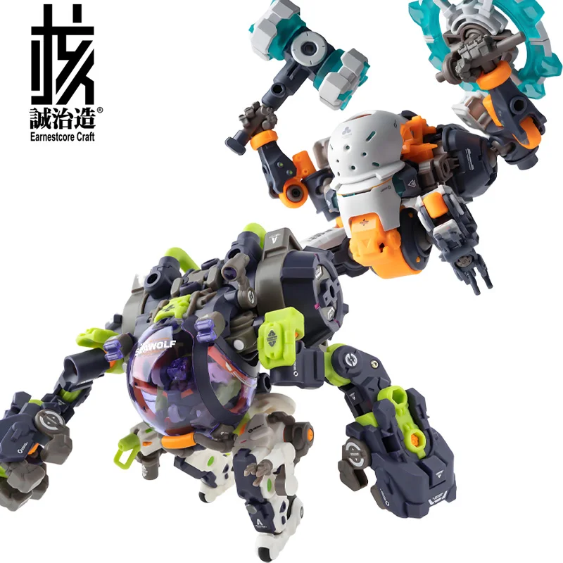 Фото В наличии: Оригинальная сборная модель фигурки Sea Wolf из серии Mech от Earnestcore Craft, модель RB-17S, игрушка-конструктор, подарок для мальчиков. №1