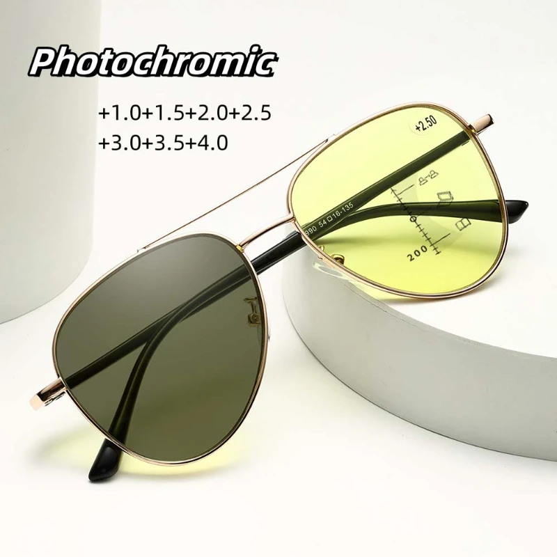 Очки ночного видения с защитой от синего света меняющие цвет очки для пресбиопии