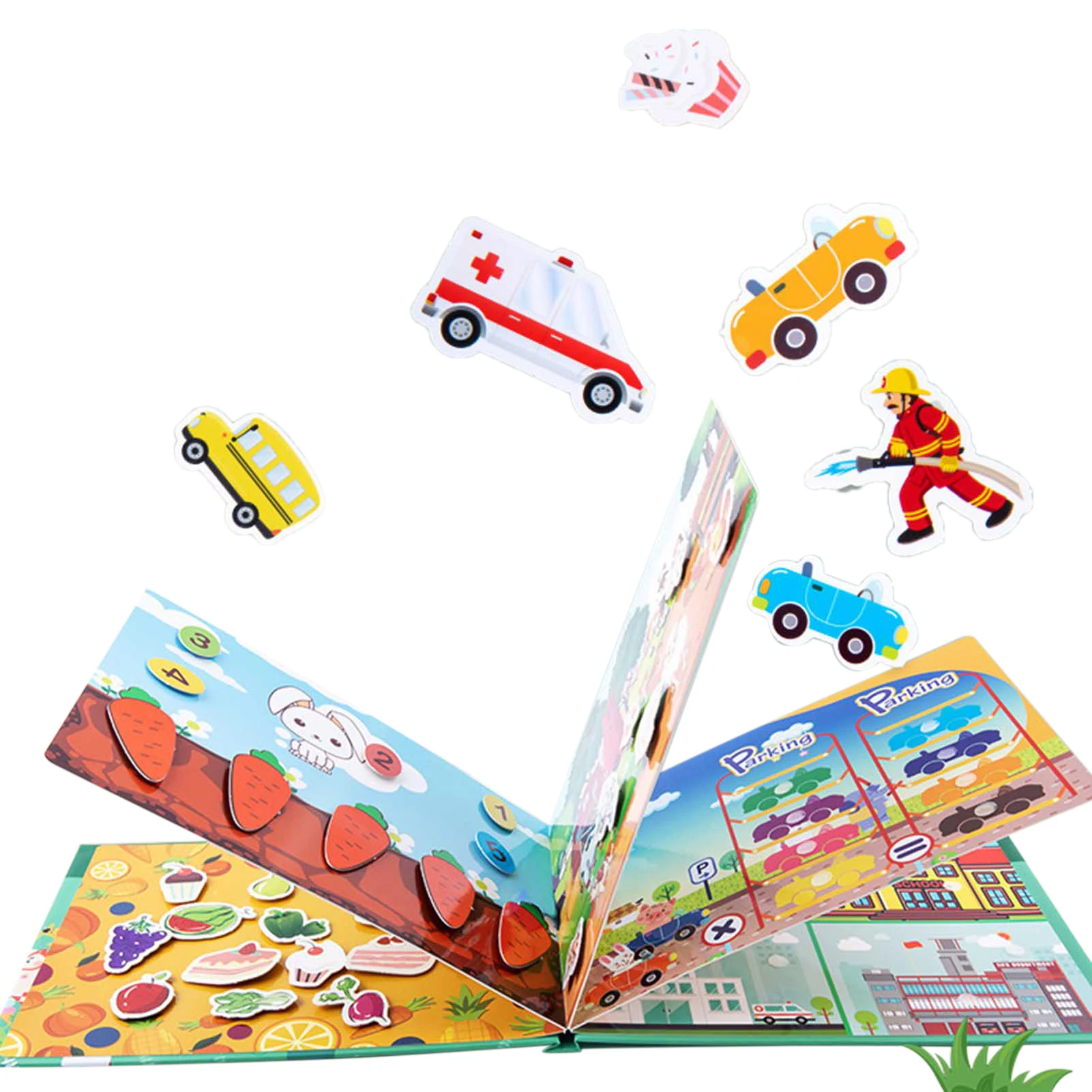 

Children's Reusable Sticker Books Kawaii Sticker Book For Kids Early Education Cartoon Busy Book For Children Gift