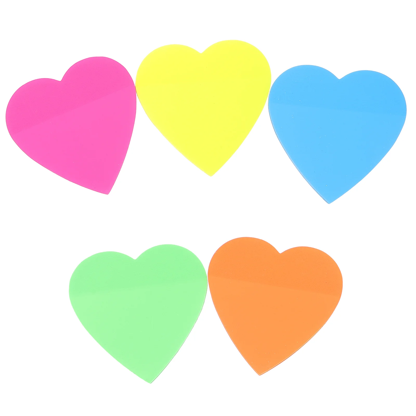 

5 Books Adhesive Massage Pads Portable Notepad Heart Memo Pads Note Pads for Office Use