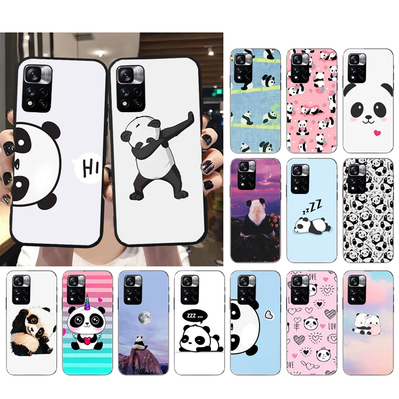 

Cartoon Panda Phone Case for Xiaomi Redmi Note 12 Pro 11S 11 10 Pro 9Pro Note9 10S Redmi 10 9C 9A Funda