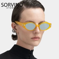 retro small yellow frame polygon sunglasses women men vintage luxury brand designer irregular shade uv400 glasses oculos de sol