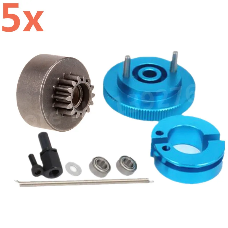 

5Packs/Lot HSP Flywheel Clutchbell 14T 16T&21T Tooth Clutch Bell&Ball Bearings 10*5*4mm for 1/10 Scale Models Nitro RC Car