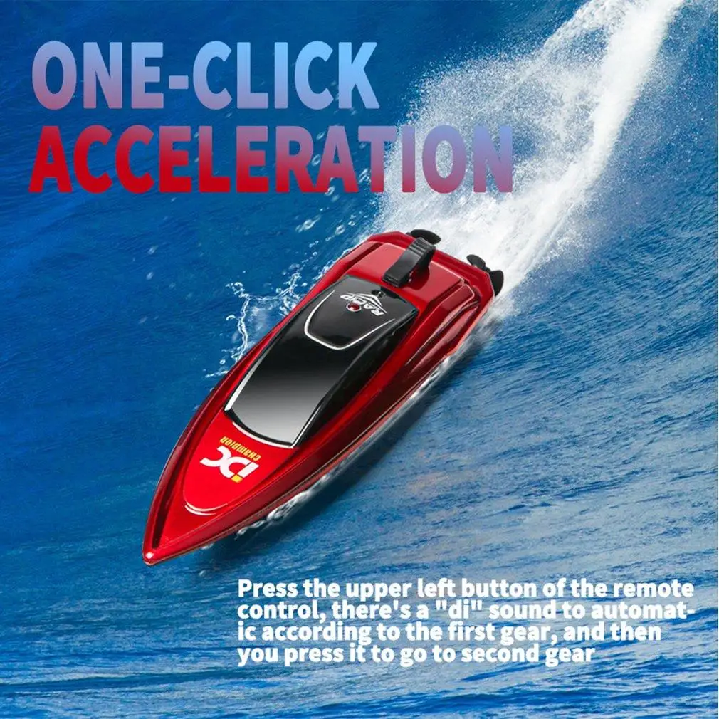 

Скоростная мини-лодка с дистанционным управлением, игрушечная гоночная лодка на радиоуправлении, скоростной корабль с низким уровнем скор...