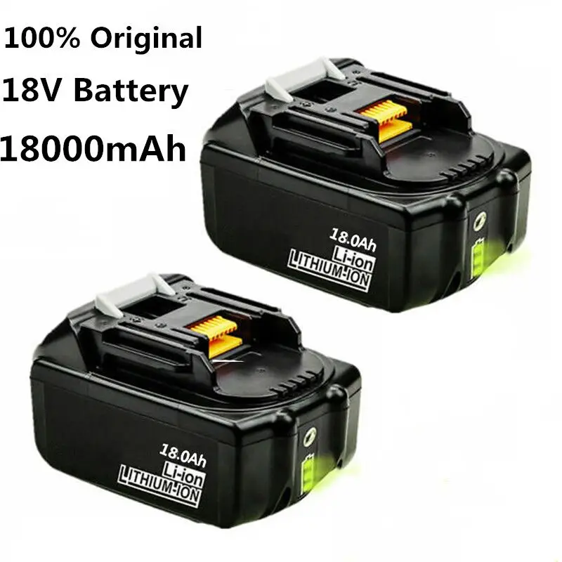 

2021 for Makita 18V 18000mAh 18.0 Ah Rechargeable Power Tools Battery with LED Li-Ion Replacement LXT BL1860B BL1860 BL1850
