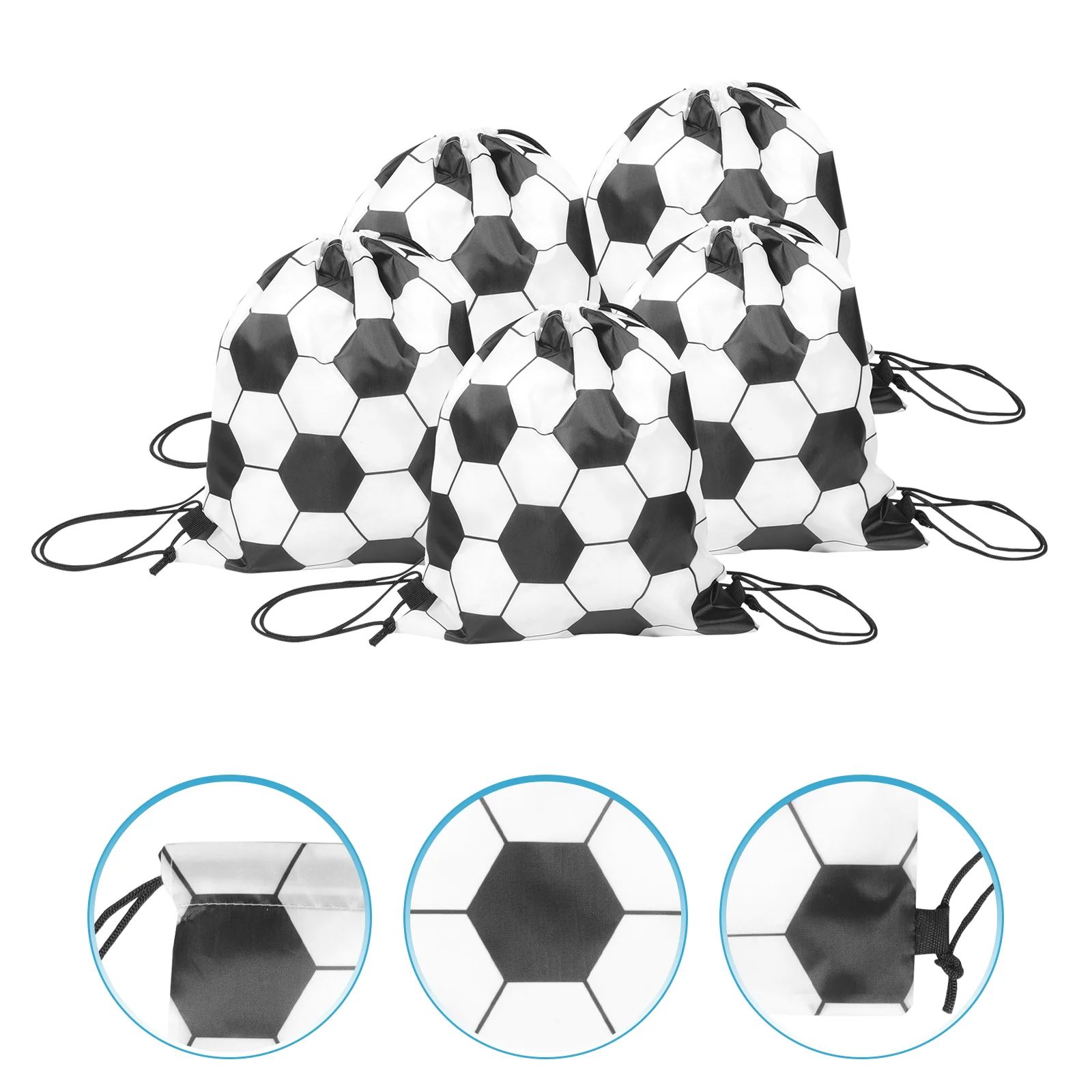 

5Pcs Sports Gym Bag Sports Travel Drawstring Backpack Portable Drawstring Backpack Travel Bag