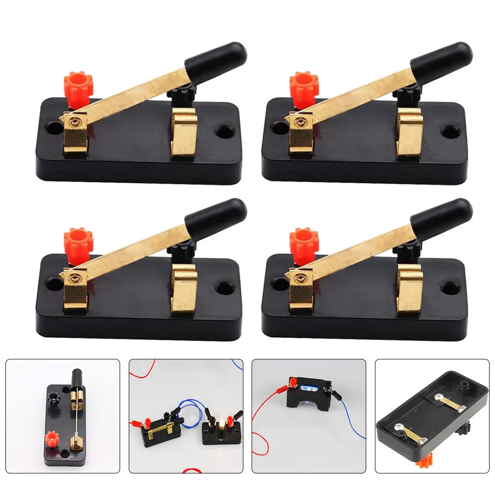 

6 Pcs Element Physics Switch Single Pole Simple SPST Plastic Experiment Encendedores Electricos