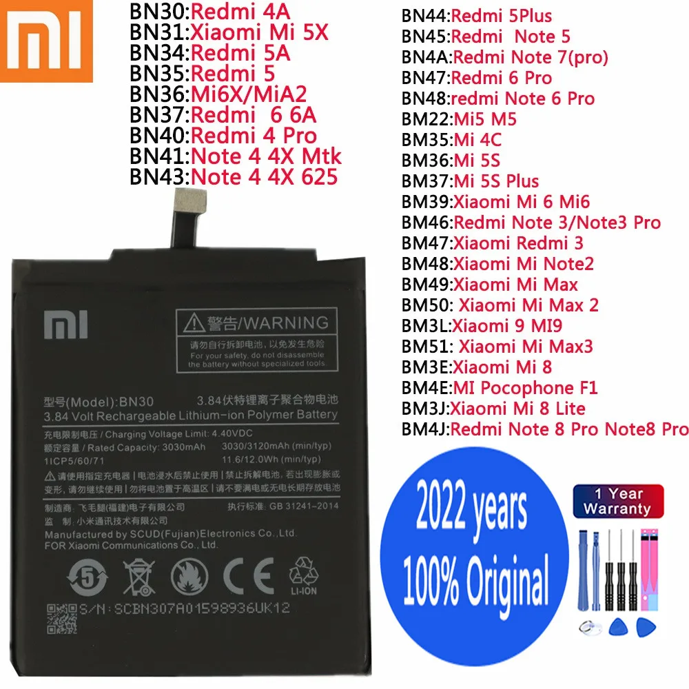 Аккумулятор для Xiaomi Redmi 3 3S 3X 4X 4A 5A 5 Plus Note 4 6 7 Pro Mi5 Mi 8 5X | Мобильные телефоны и