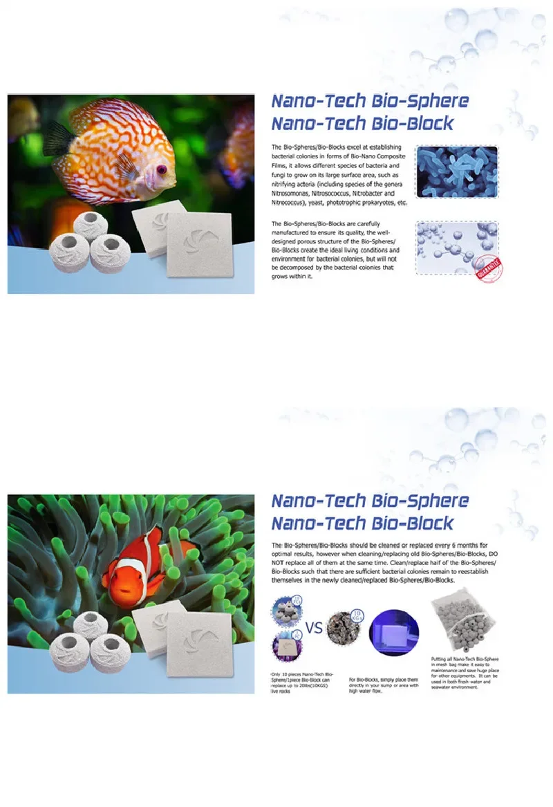 Фото Аквариум Nano Tech Bioblock Jump 2PZ Bio Blocks Фильтр поддона Аквариум Морской коралловый риф Аквариум №4
