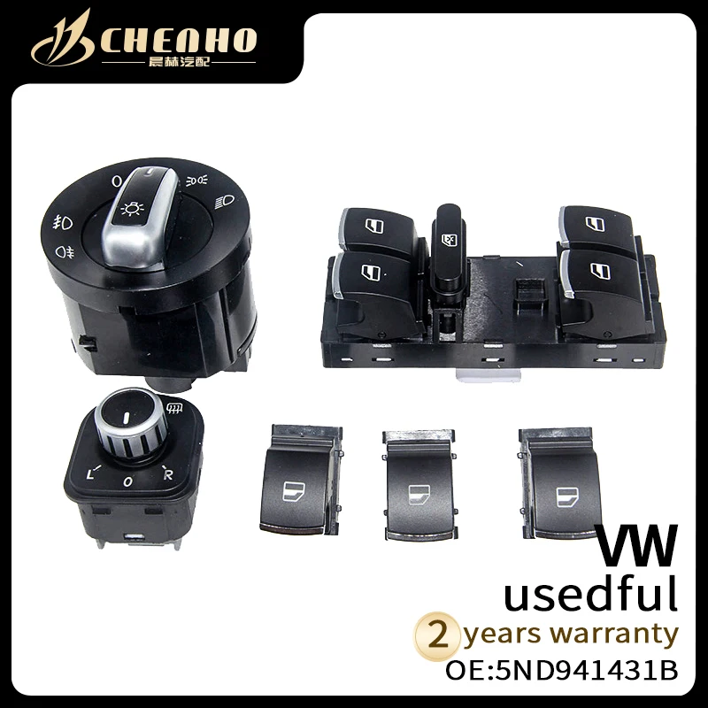 

Window Master Switch Control Button For VW Jetta Tiguan Golf GTI MK5 MK6 Passat B6 CC Seat Leon MK2 5ND959857 941431B 5ND941431B