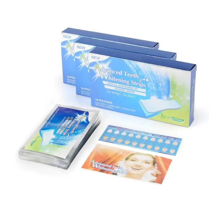 

14pcs per box Cheap price Natural Herbs Private label dry 3d Teeth Whitening Strips