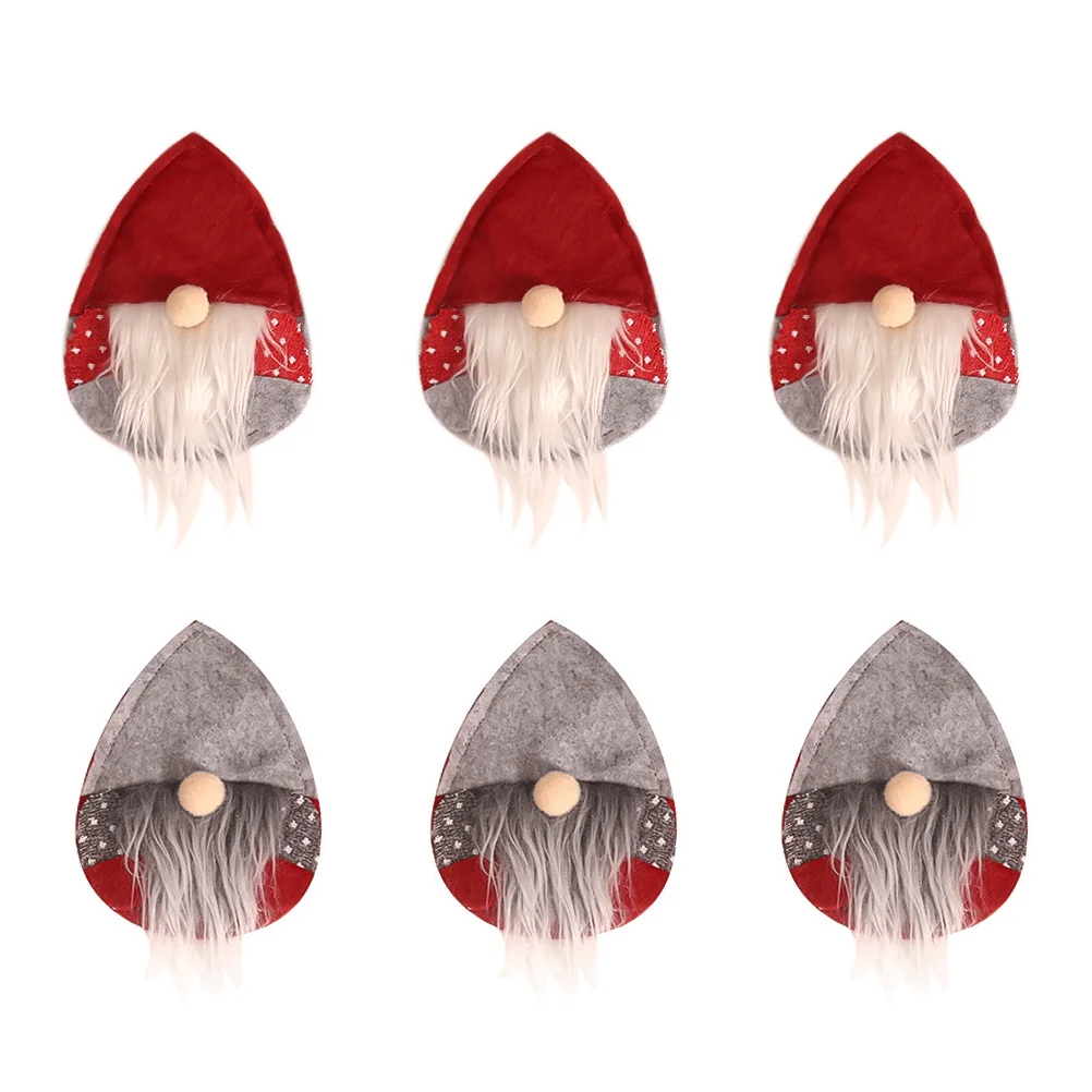 

Christmas Holders Cutlery Tableware Table Decorations Silverware Mini Bag Holder Pockets Santa Decoration Stockings Hat