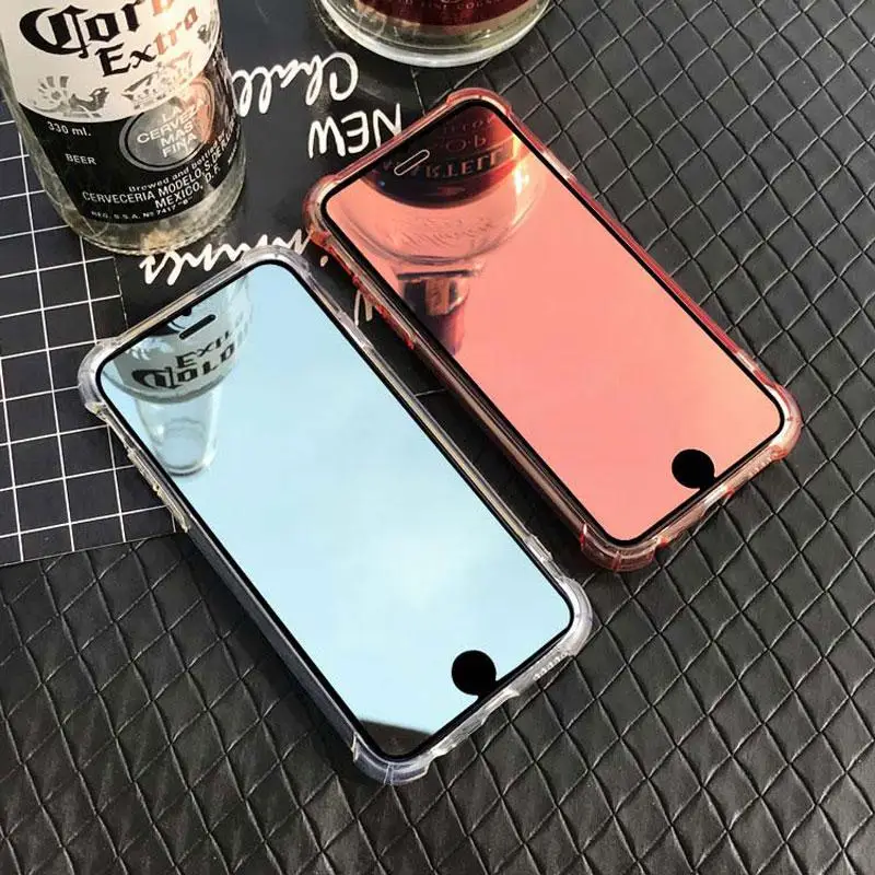 Фото Роскошное красочное зеркальное закаленное стекло для iPhone 12 11 Pro XS Max 6 s 7 8 Plus защита для экрана X XS XR 9H стеклянная защитная пленка №3