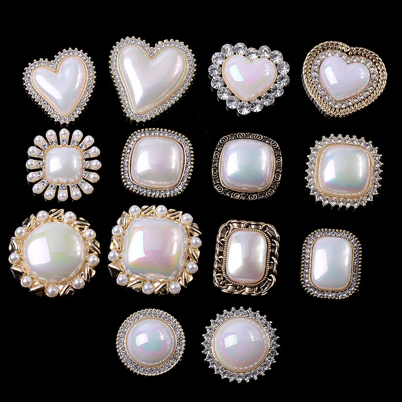 

10 шт., металлические подвески с жемчугом