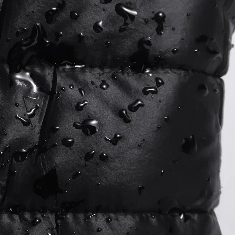 Зимняя черная одежда для собак теплое пальто маленьких и средних