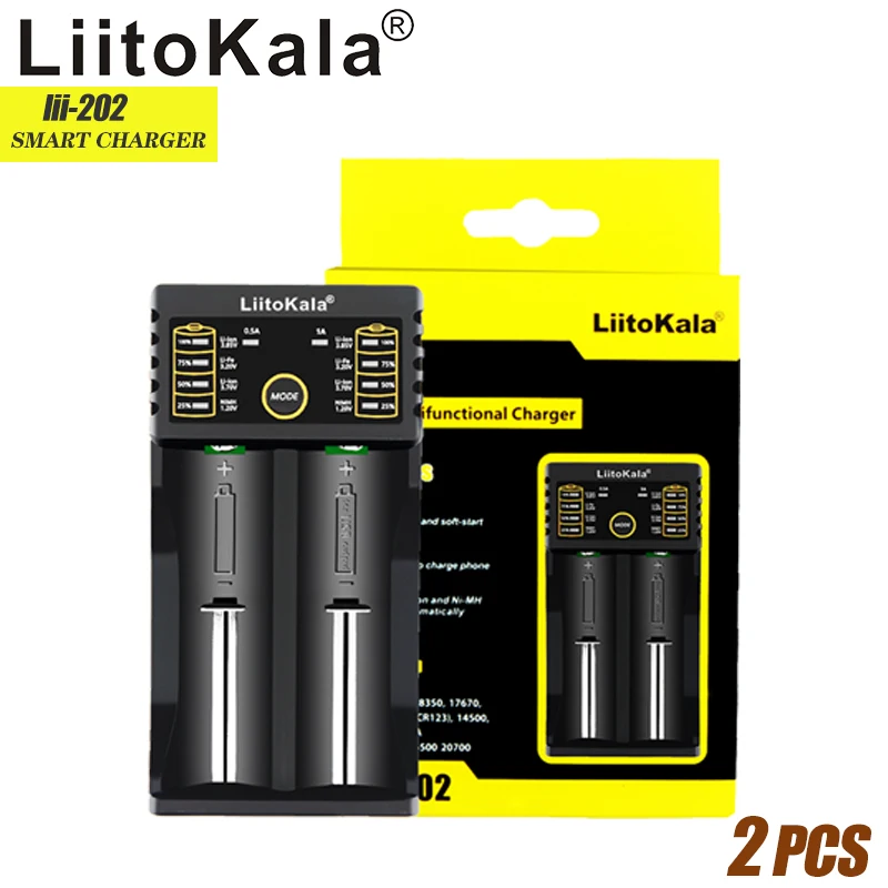 

Зарядное устройство LiitoKala для батарей 18650 18650 26650 21700 CR123A 16340 AA AAA