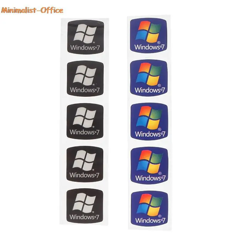5Pcs Notebook Desktop Computer for Intel Windows7 Sticker Laptop Logo Label |