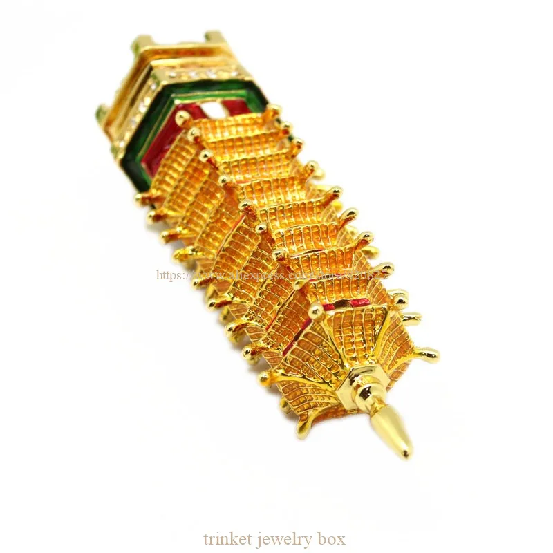 Asia Fengshui  Wen Chang Tower Trinket Display Statue