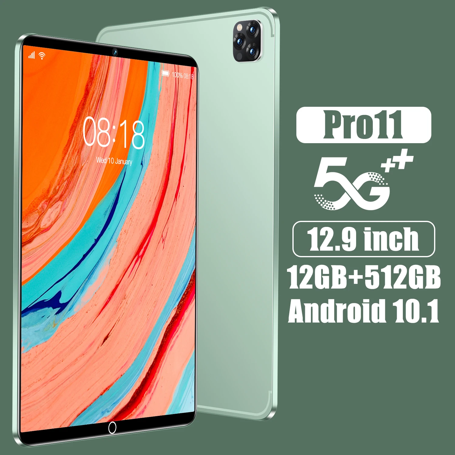 

Official authentic 2022 new Android 10.1-inch 5G tablet 12GB+512GB8 core pluggable dual card full screen high-definition wifi