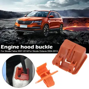 For Skoda Fabia 2007-2014 For Skoda Octavia 2004-2013 1U0823570A Bonnet Rod Stay Clip And Base Car Accessories O2K1