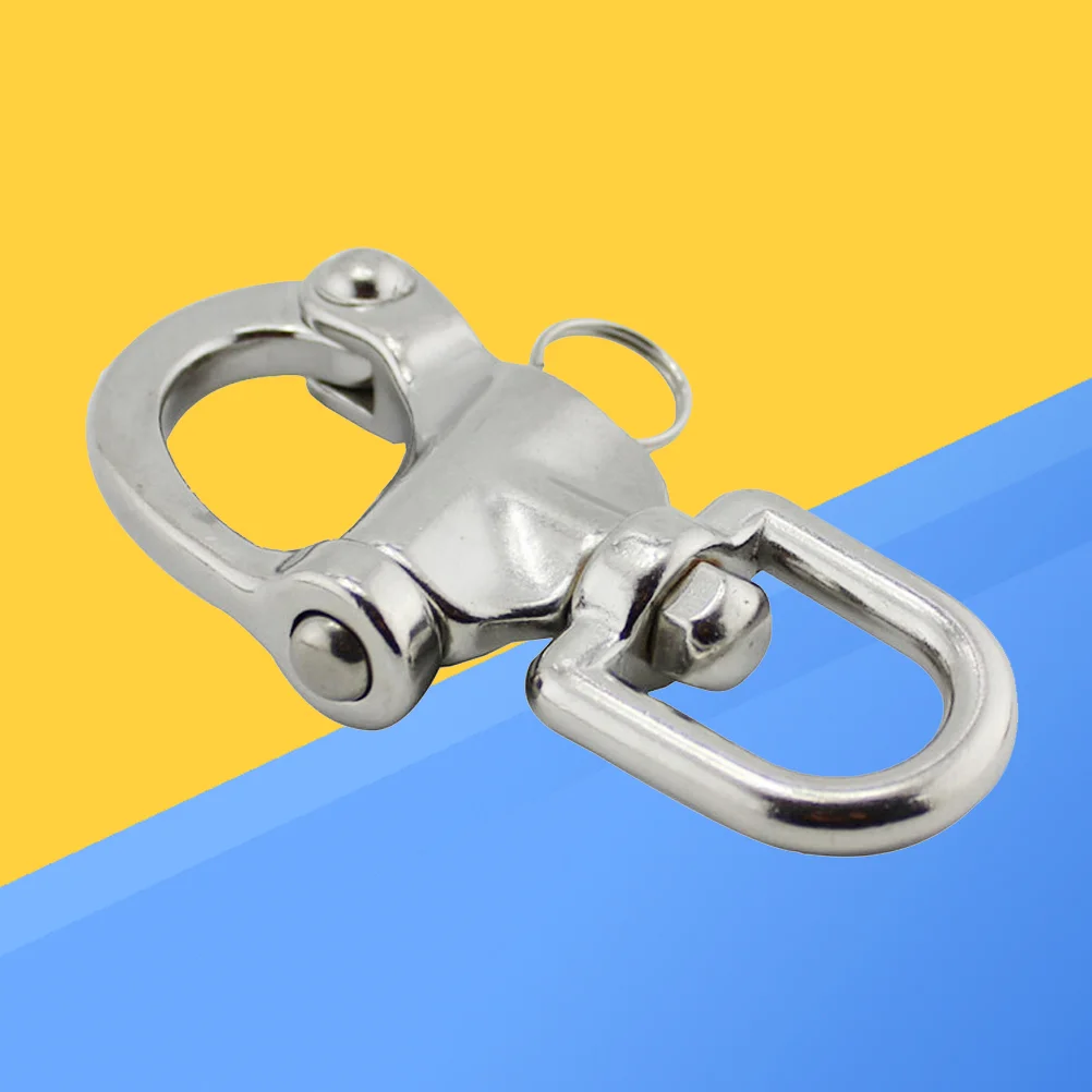 

Stainless Steel D Ring Swivel Eye Snap Shackle with Large Bail for Outdoor Activities