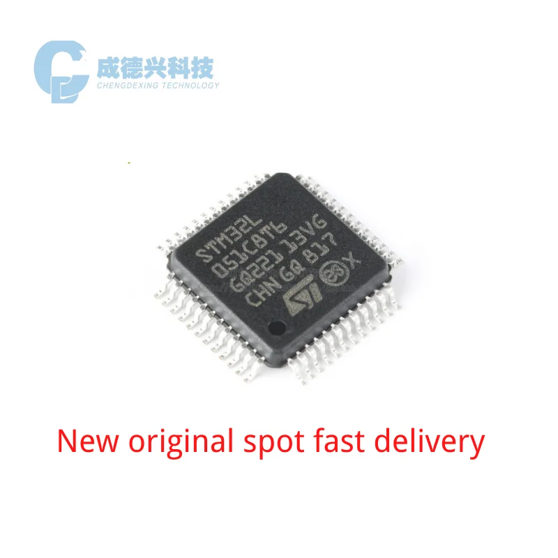 

5PCS/LOT Original Authentic STM32L051C8T6 LQFP-48 ARM Cortex-M0+ 32-bit microcontroller MCU