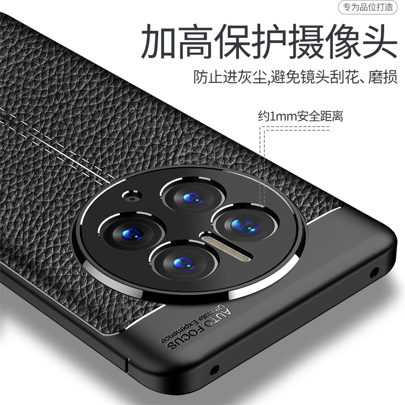 For Cover Huawei Mate 50 Pro Case For Huawei Mate 50 Pro Capa Shockproof Bumper Soft TPU Leather Cover For Fundas Mate 50 Pro