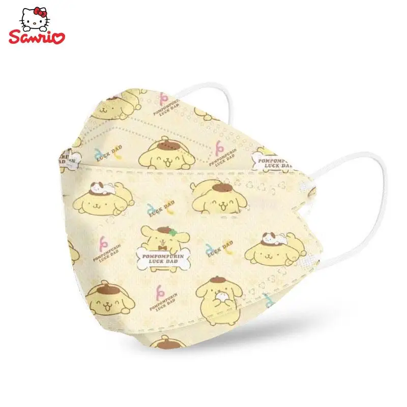 Kawaii Hello kitty Cinnamoroll Mask Anime 3D Three-Dimensional Independent Packaging Adult Style Breathable Thin Four-Layer images - 6