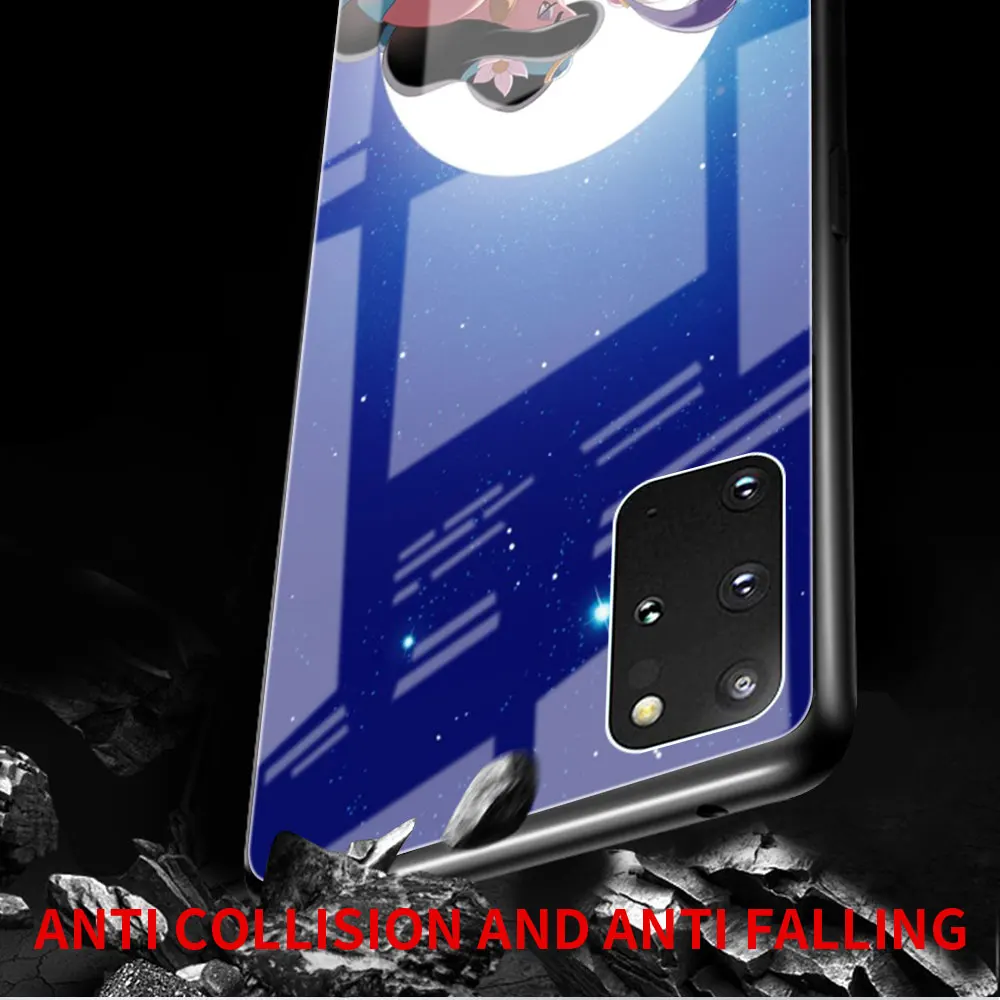 Волшебный стеклянный чехол Disnry Aladdin для Samsung Galaxy S20 FE S22 S21 Ultra 5G S10 S9 Note 20 10 Plus 9