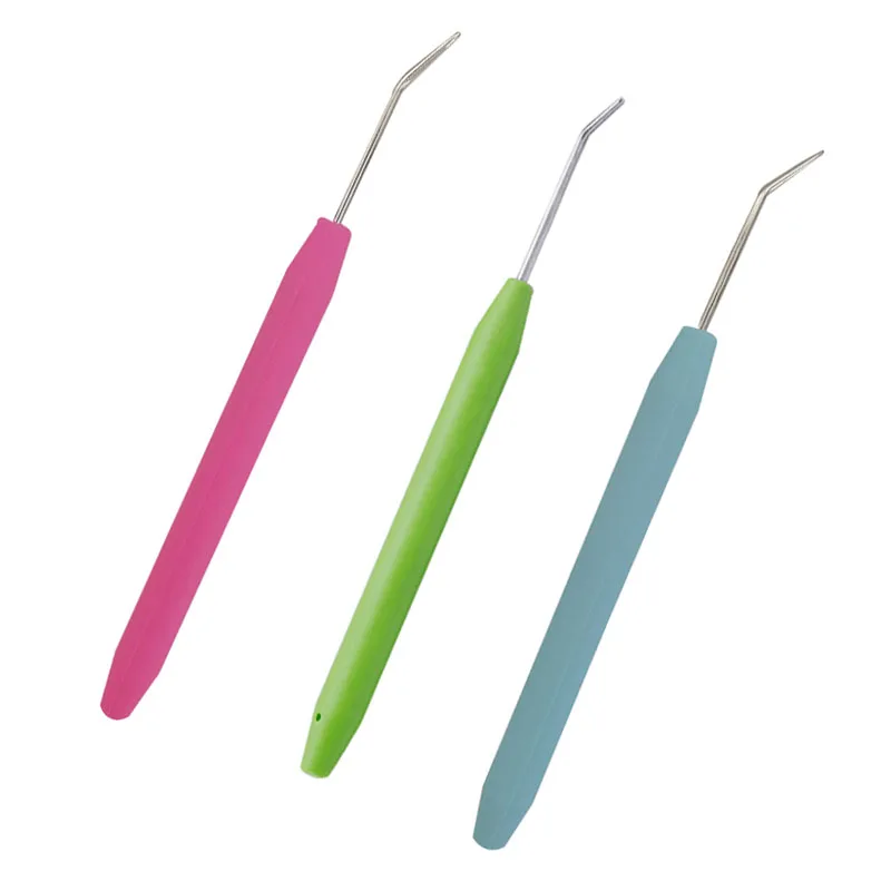 

3 Pcs colorful Bending Needle plastic Knitting Loom Hook DIY Tools Sewing Crochet Fittings Accessories for Knitting Lovers tool
