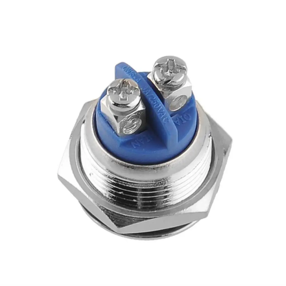 12/16 мм Кнопка запуска автомобиля Вкл/Мгновенный Переключатель звуковой сигнал