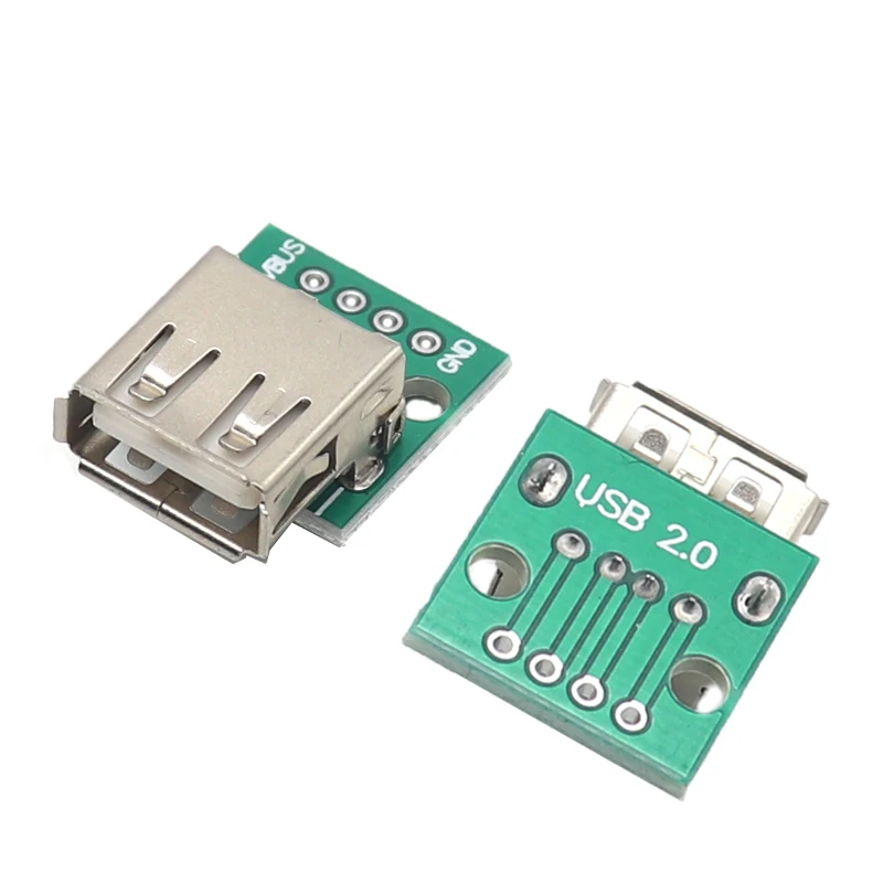 【20-5 шт.】USB-гнездовая головка для платы адаптера DIP USB2.0-4p прямая сварная женская 2
