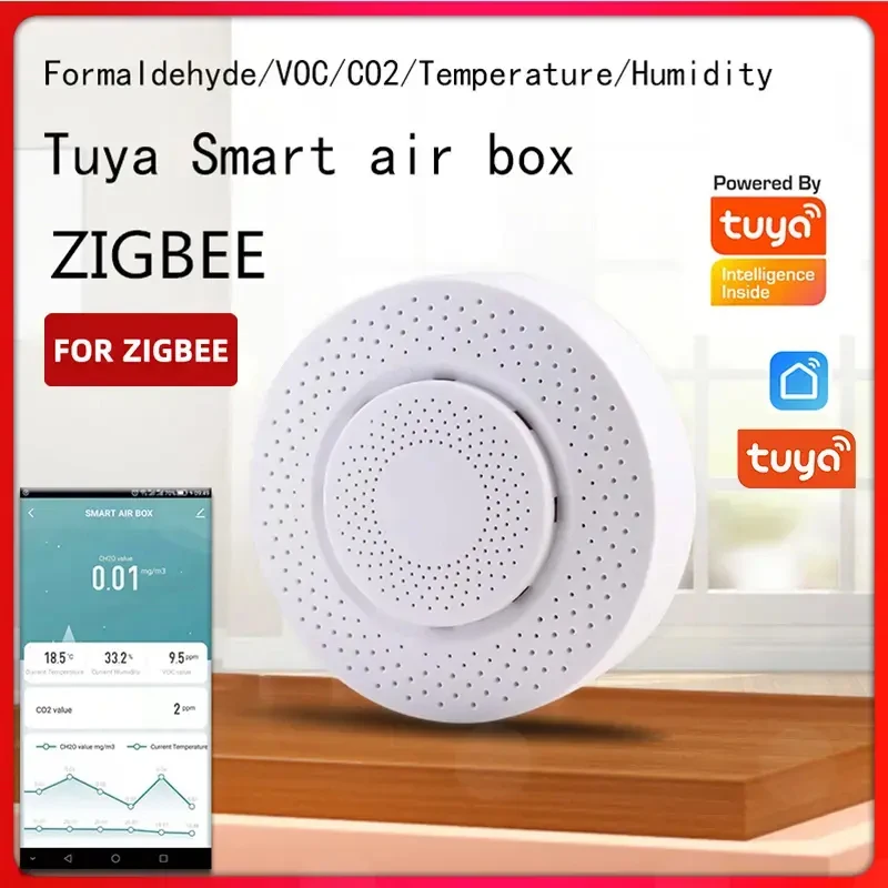

Датчик качества воздуха Tuya Zigbee/WiFi