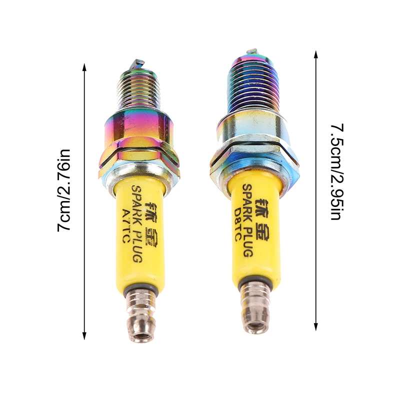 1 шт. иридиевая Свеча зажигания D8TC/A7TC для вертикального двигателя CG серии 125cc 150cc