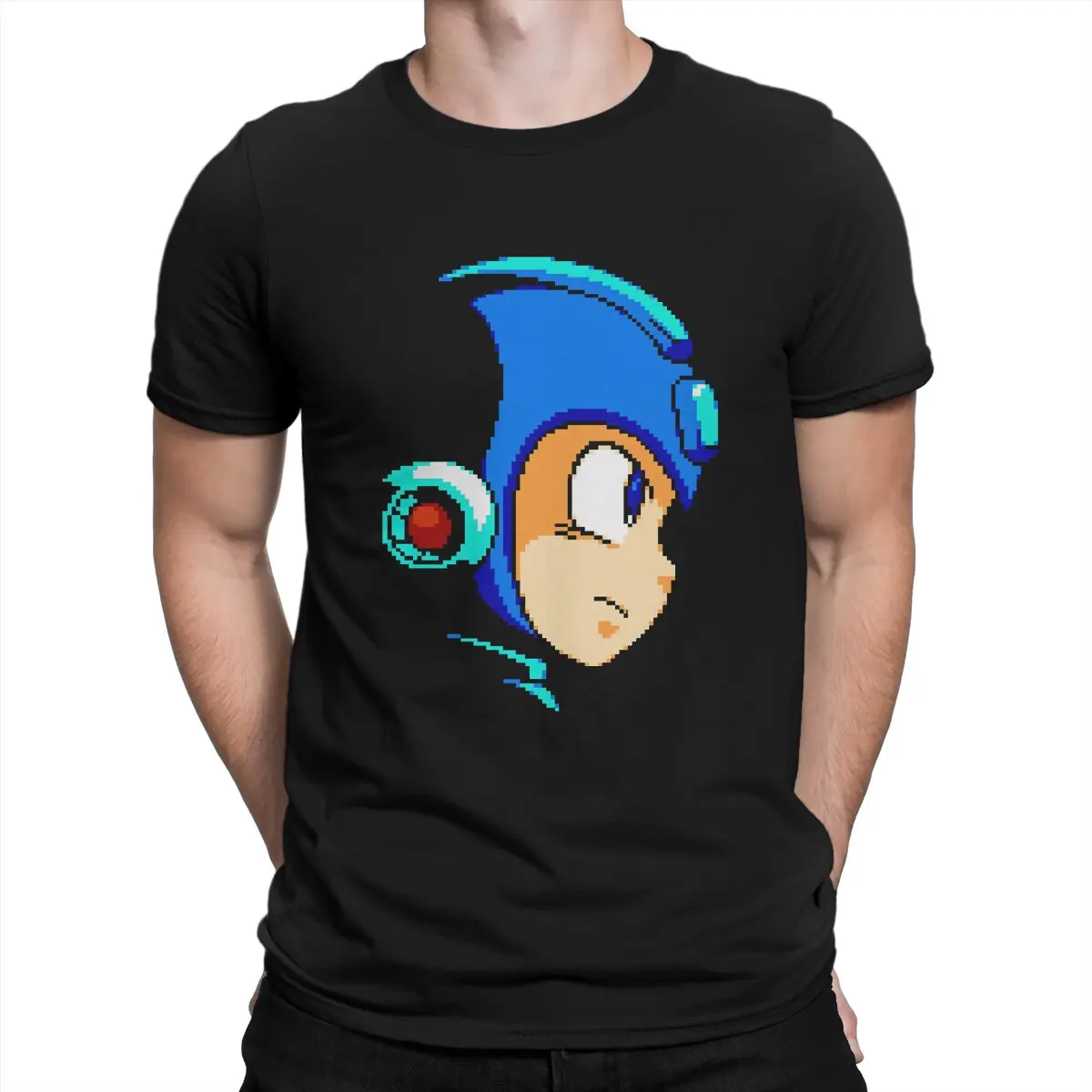 Футболка мужская с круглым вырезом и короткими рукавами