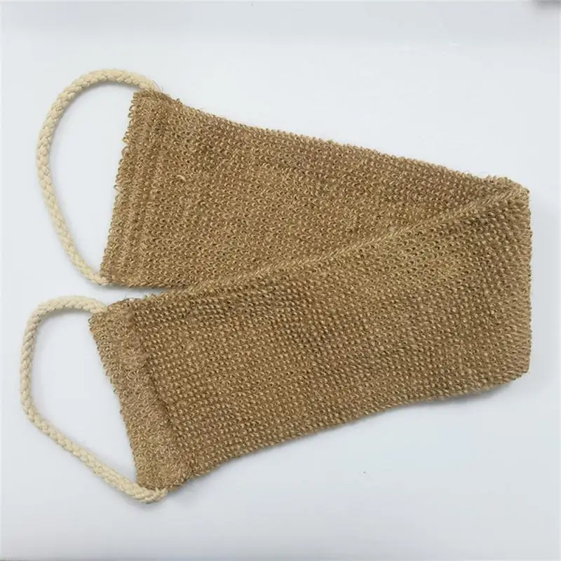 

Bathroom Tool Exfoliating Back Strap Natural Soft Strong Bath Shower Scrubber Exfoliating Body Skin Cleaning Back Strap