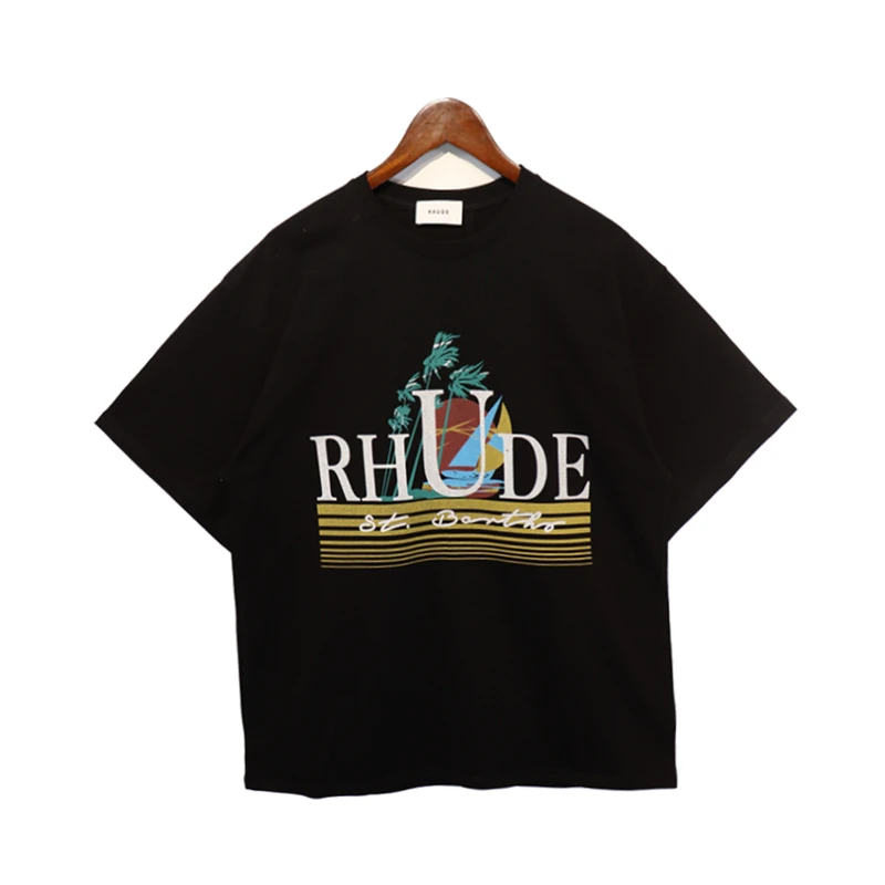 

2023ss Print T-shirt Men Woman Best Quality T Shirt Oversized Loose Top Tees