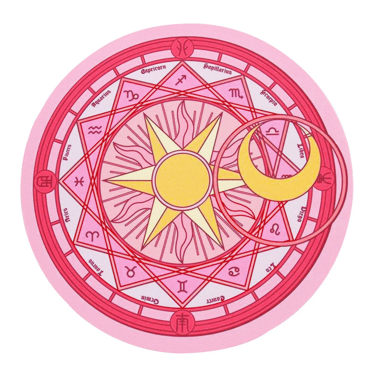 

Kawaii Round Mouse Pad Desk Pad Laptop Mouse Mat for Office Home PC Computer Keyboard Cute Mouse Pad Non-Slip Rubber Desk Mat