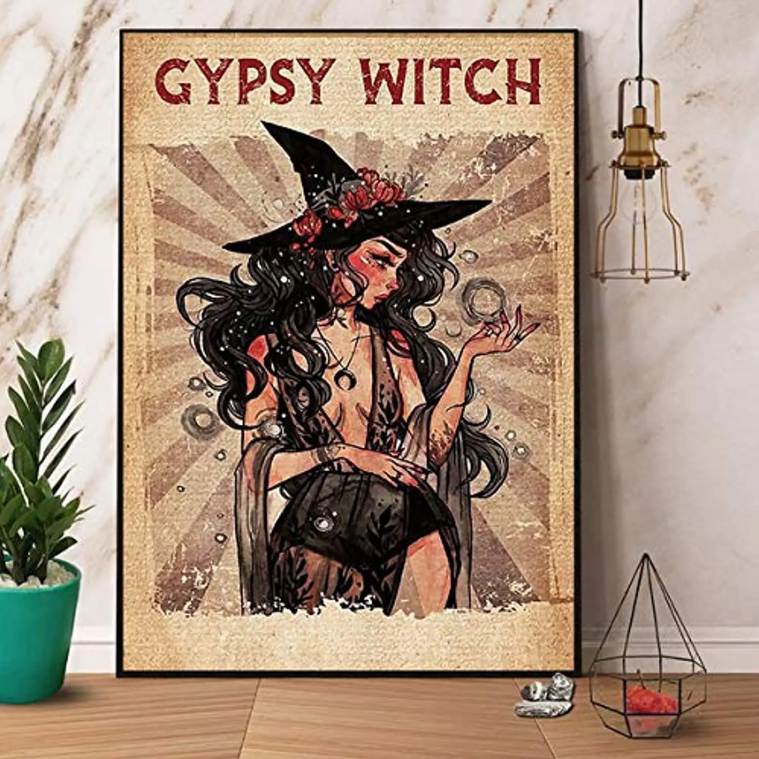 

Жестяной плакат ведьмы Цыганская Ведьма ретро уличный гараж для дома кафе бар кухня ферма настенное украшение для ванной металлический жестяной знак 12x16 дюймов