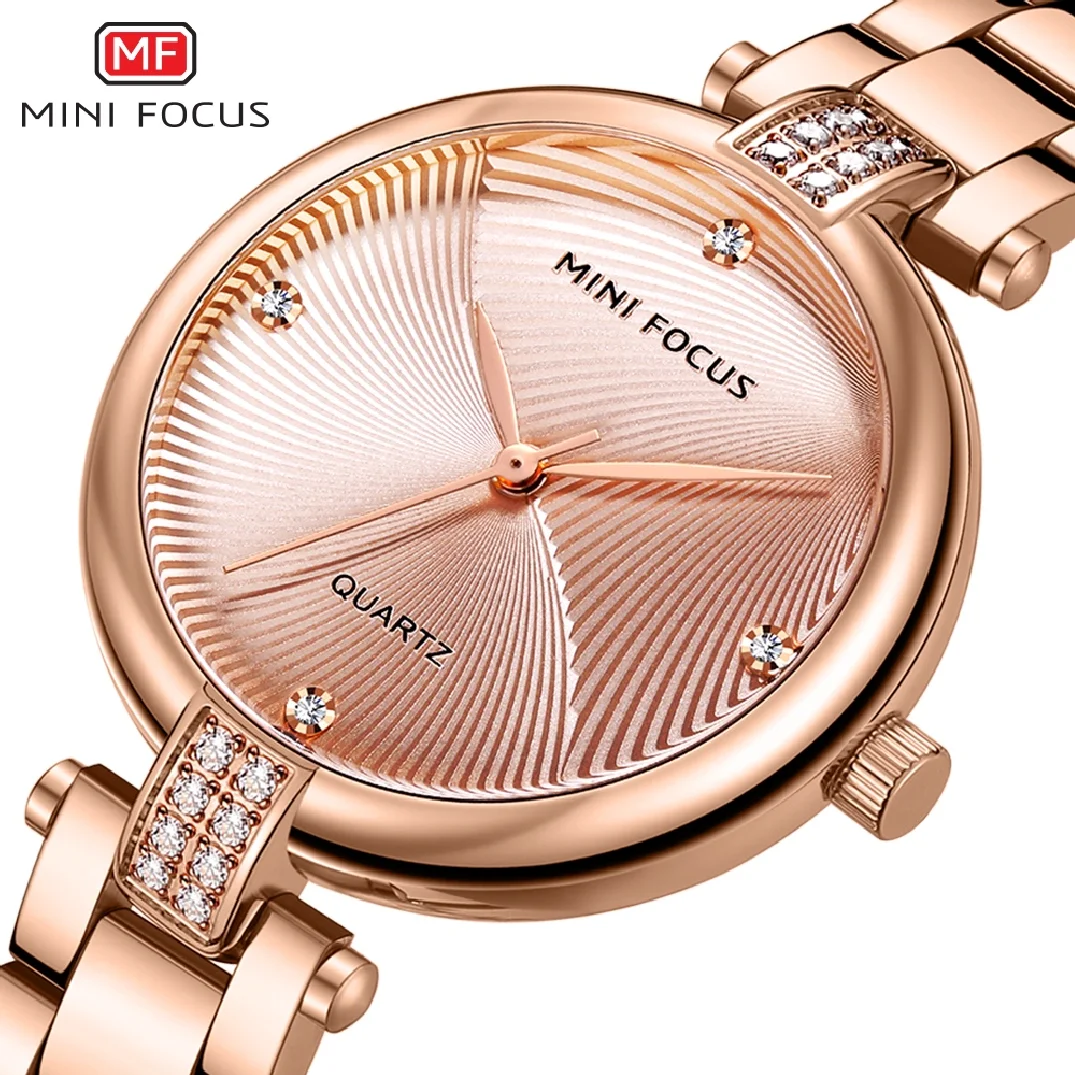 

MINI FOCUS New Arrival Women Watch Famous Luxury Brand Fashion Quartz Watches Waterproof Stainless Steel Lady Clock reloj mujer