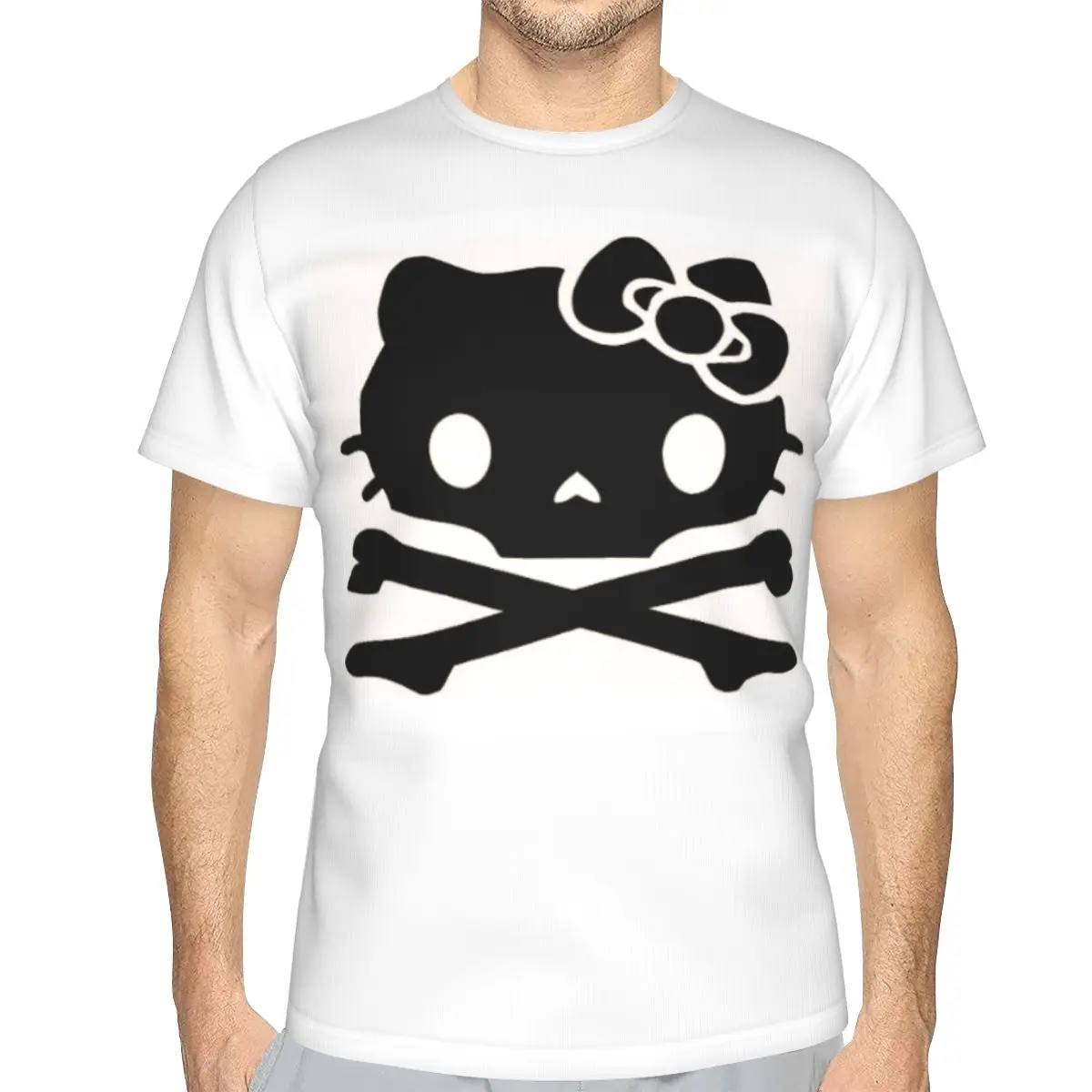 

Новинка 2021, футболки для женщин и мужчин, модные футболки с изображением кота, пирата, йолли Роджера, повседневные топы с коротким рукавом, ф...