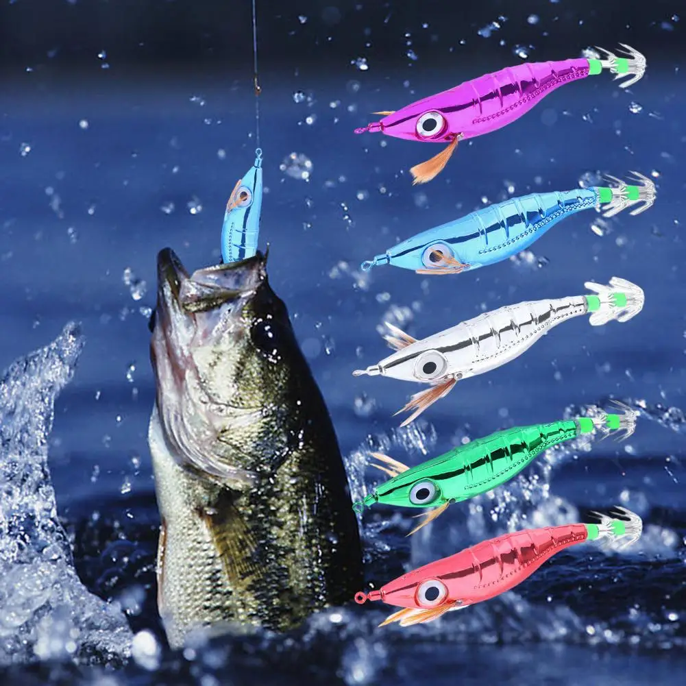 10 см компактная искусственная приманка для морского окуня кальмара креветки