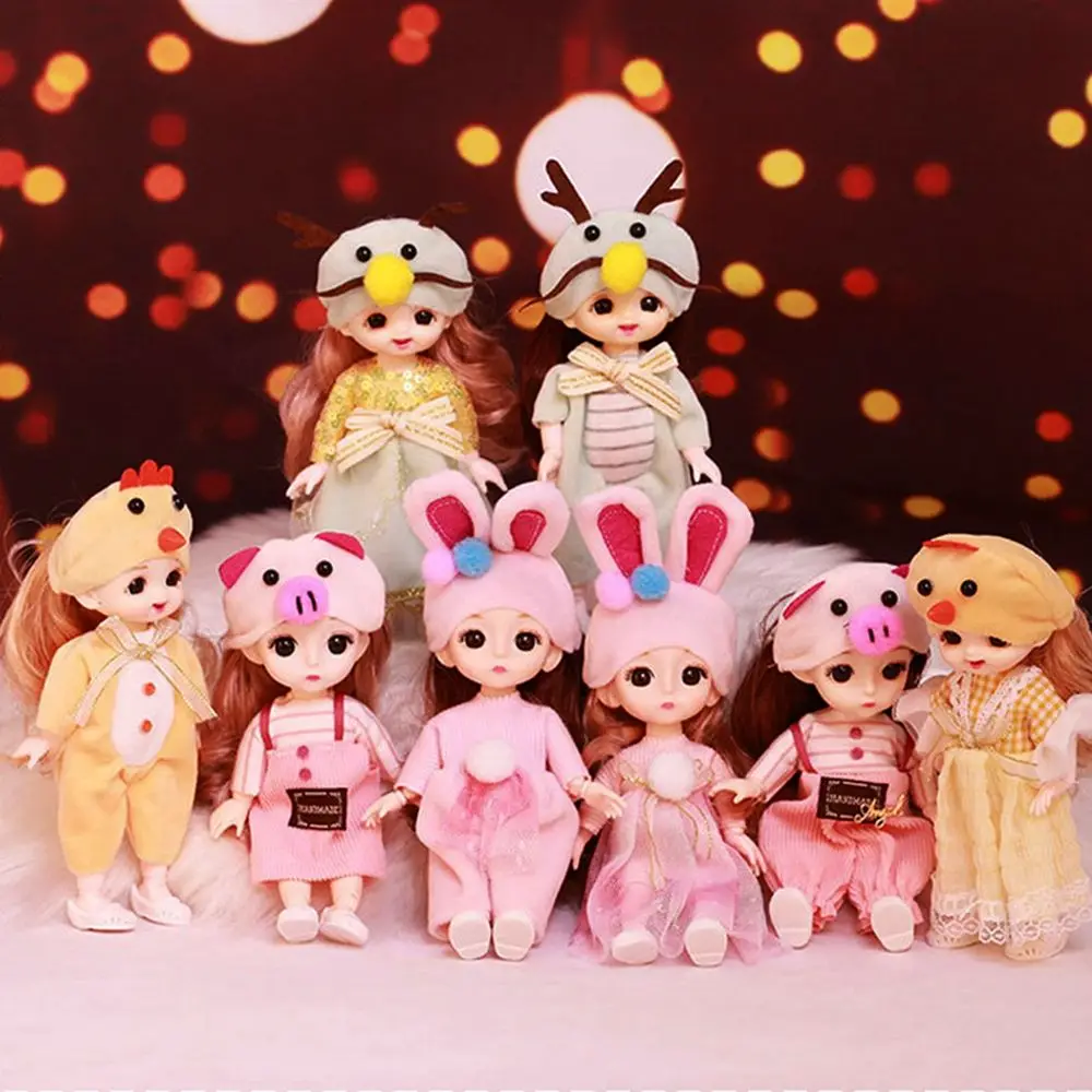 

1/12 кукольная одежда костюм плюшевые животные шапка комбинезоны меховые Топы юбка милое кружевное платье принцессы для Ob11 ГК 16 см