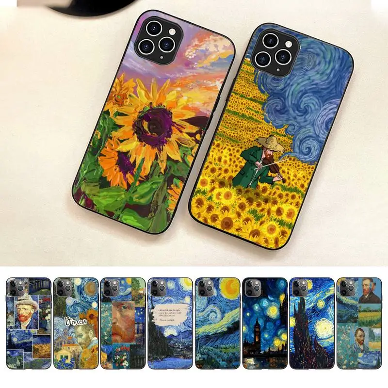 

Van Gogh Monet Oil Painting Phone Case For Iphone 7 8 Plus X Xr Xs 11 12 13 14 Se2020 Mini Pro Max Mobile Iphones Case