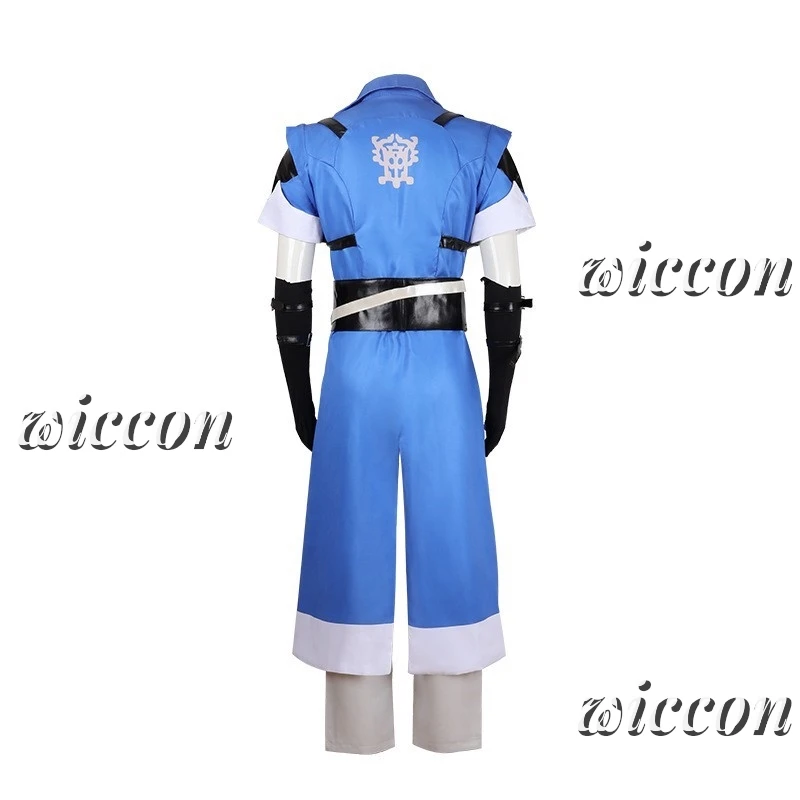 Костюм для косплея игры Richter Belmont синий боевой костюм мужской пиджак брюки с