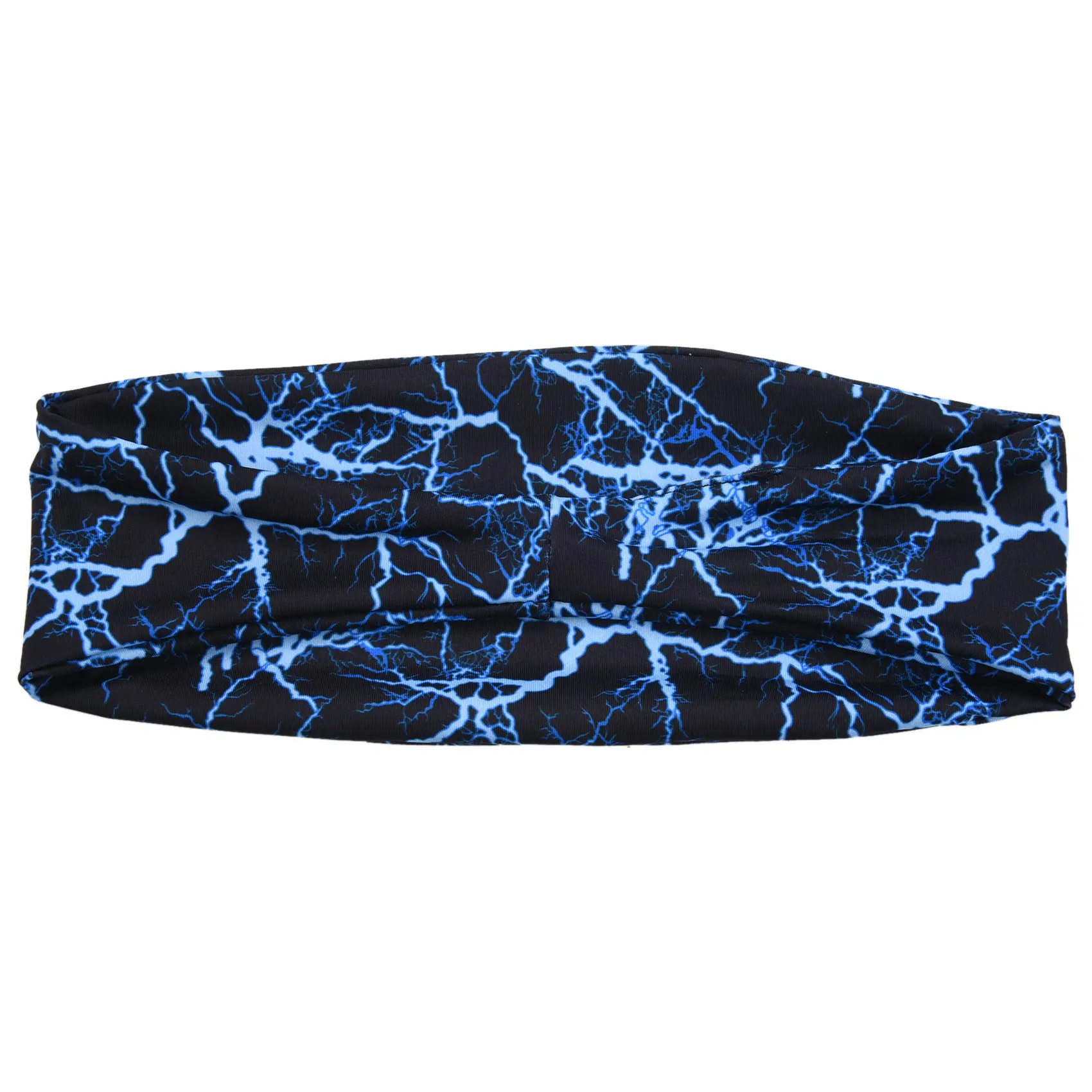 

Gym Sports Absorbent Sport Sweat Headband Elastic Sweatband For Men And Women Yoga Hair Bands Head Sweat Bands—Blue