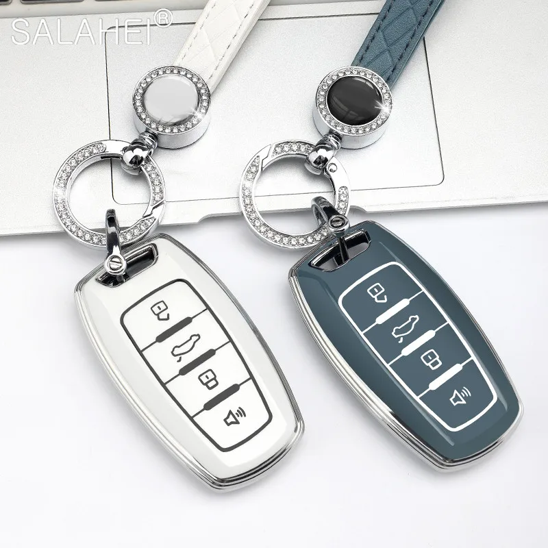 

New TPU Car Key Holder for Great Wall Haval Jolion H9 H6 F7 F7X F7H H7 H8 H2S GMW Dargo Cover Remote Shell Key Case Keychain