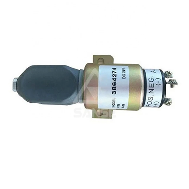 

3864274 fuel engine stop solenoid 12v 24v R140LC-9 R140W-9 R210W-9 R220LC-9S R260LC-9S R210LC-7H Diesel shutoff