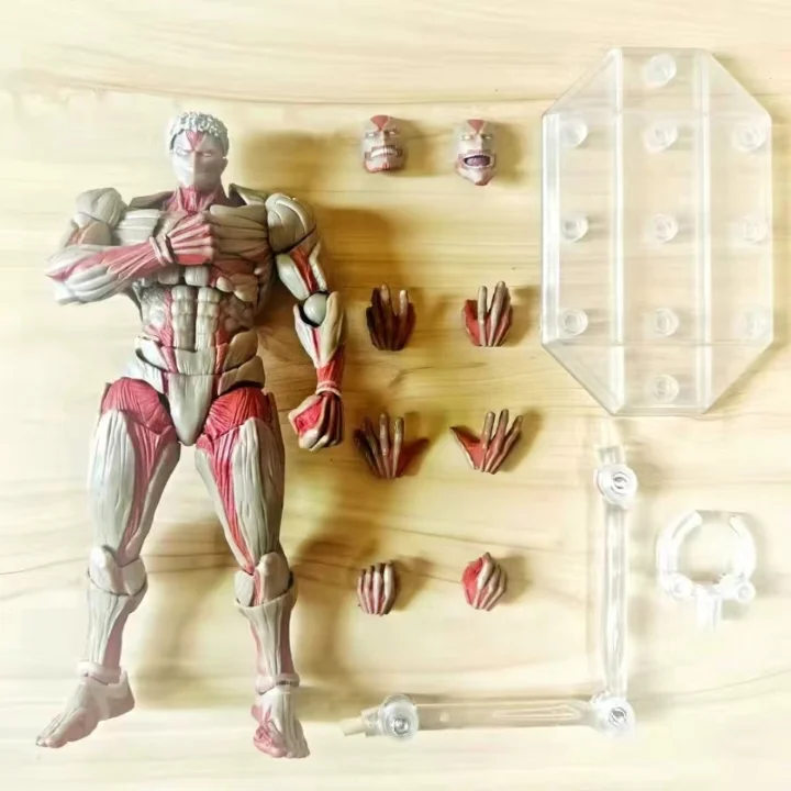 Коллекционная фигурка Caliente Kaiyodo Attack on Titan: Титан в броне Revoltech Yamaguchi, аниме-фигурка, модель, игрушка (art.: 3920d90200638) - 3920d90200638